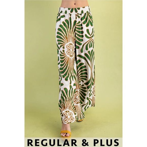 Gigio Pants - TG1650 G Gigio Print Wide Leg Pants Various Sizes